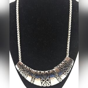 Vintage Carved Statement Necklace